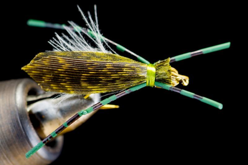 Rene Harrop CDC Spring Creek Hopper Olive CDC SPRING CREEK HOPPER OLIVE fix