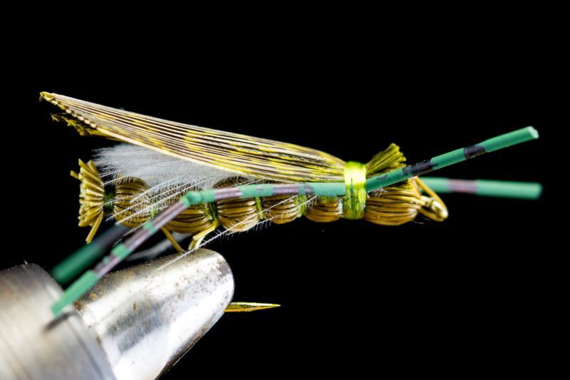 Rene Harrop CDC Spring Creek Hopper Olive CDC SPRING CREEK HOPPER OLIVE fix