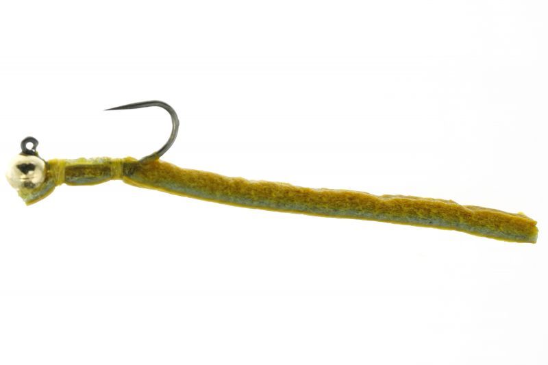 Noodle Time Yellow Bakugan Feather Jig GoFly Custom Fly Premium Trout