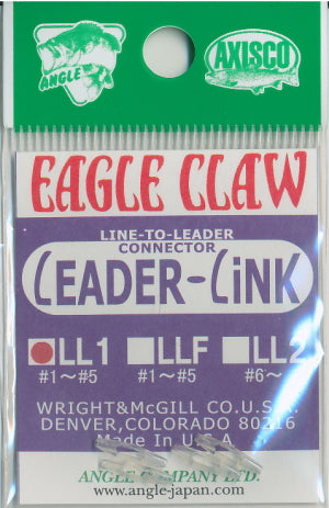 AXISCO EAGLE CLAW AXISCO EAGLE CLAW Leader Link LL1 #1-#5 Clear