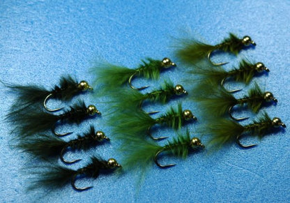 Bead head marabou, 3 colors, set of 12