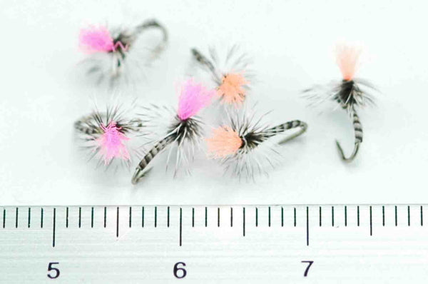 ADW Midge Parachute Grizzly #20 Set of 6