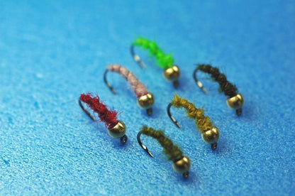 Bead Head Seal Suffer Pupa 6 colors, set of 12