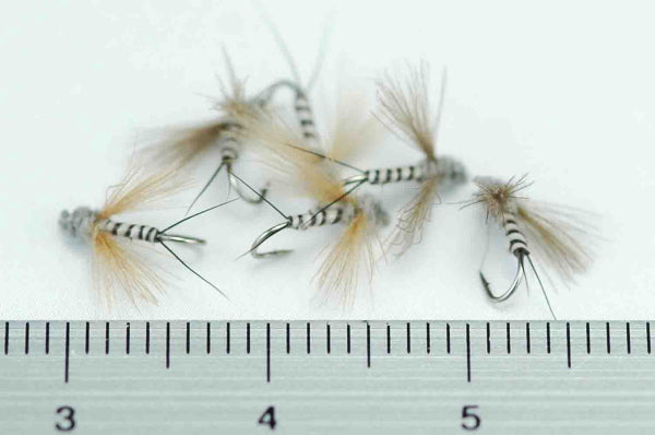 CDC Spinner Muskrat Gray Quill Body #20 Set of 6