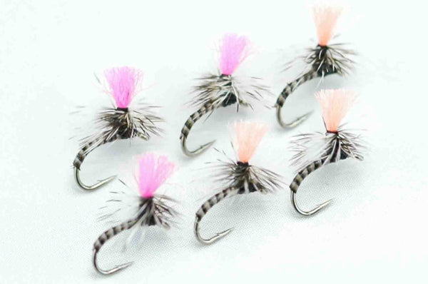 ADW Midge Parachute Grizzly #20 Set of 6