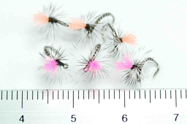 ADW Midge Parachute Grizzly #18 Set of 6