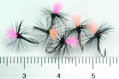 ADW Midge Parachute Black #18 Set of 6