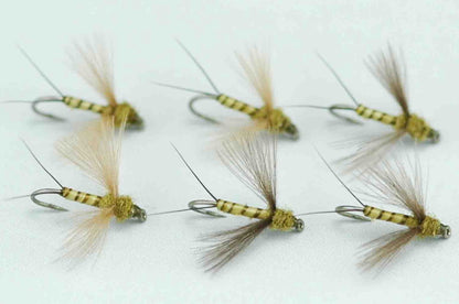 CDC Spinner Blue Wing Olive Quill Body #18 Set of 6