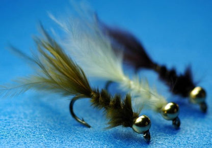 Bead head marabou, 3 colors, set of 12