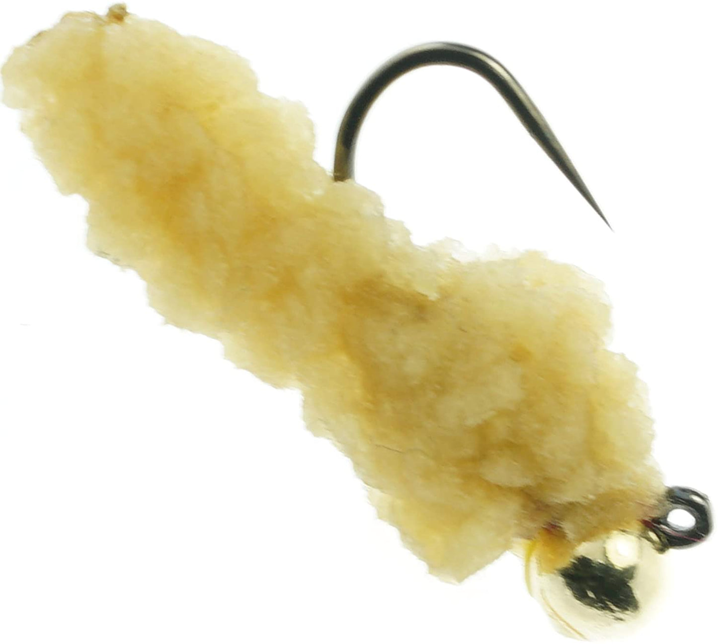 Jig Mook Pellet Tan GoFly Pure Domestic Feather Jig GoFly Custom Fly Premium Trout