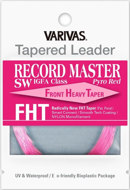 VARIVAS Tapered Leader Record Master SW IGFA Class PyroRed FHT [nylon]