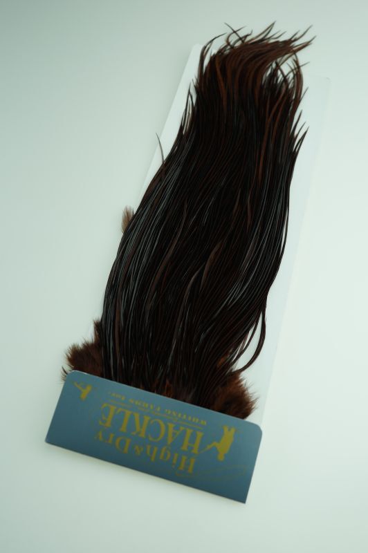 Whiting High & Dry Cock Hackle/HIGH&DRY ROOSTER CAPE Grizzly Dyed Coachman Brown