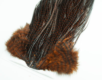 Whiting High & Dry Cock Hackle/HIGH&DRY ROOSTER CAPE Grizzly Dyed Coachman Brown