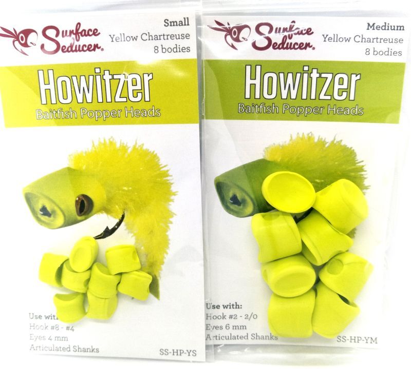 Howitzer Baitfish Popper Heads Flymen