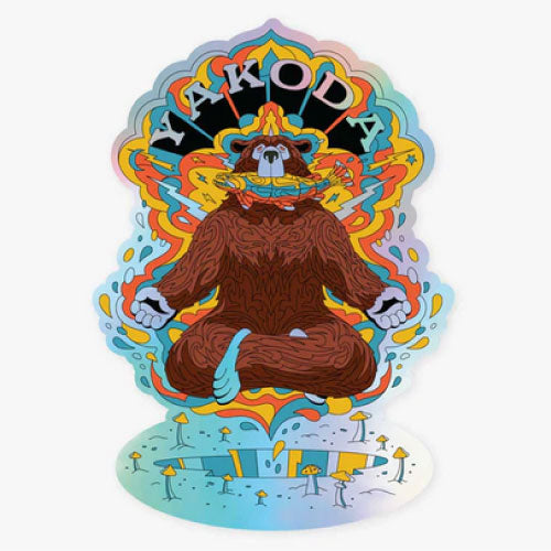 YAKODA Supply　Trippy Grizzly Holographic Sticker　ヤコダ